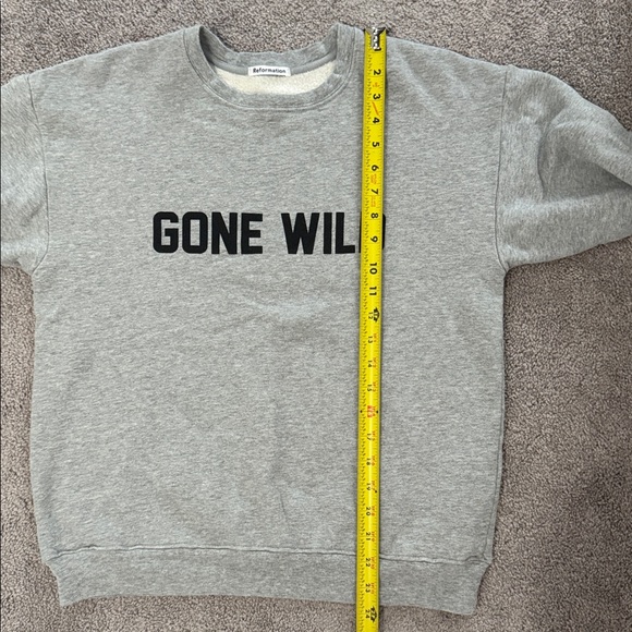Reformation "Gone Wild" Gray Sweater (EUC) - Picture 6 of 6